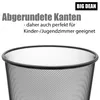 BigDean 2 Stück Papierkorb Mülleimer schwarz 20L Draht - Produktbild-Vorschau 5