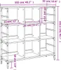 vidaXL Sideboard Schwarz 102x32x103,5 cm Holzwerkstoff Produktbild-Vorschau 8