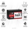 Langzeit Akku 9AH 12V Blei GEL Batterie ZYKLENFEST ers. 7Ah Produktbild-Vorschau 2