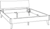 HASENA Lounge Designbett Caluso 25 Wildeiche natur 160x200 Produktbild-Vorschau 7