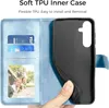Samsung Galaxy A54 5G Hülle Wallet Cover Himmelblau EASDNB Produktbild-Vorschau 2