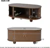 okwish Couchtisch Nussbaum 100 * 50 * 40 cm,Wohnzimmertisch Produktbild-Vorschau 6