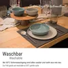 Eckiges Filz-Platzset im 4er Set anthrazit Produktbild-Vorschau 4