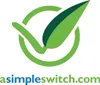 A green checkmark with a leaf inside, superimposed on a white background, with the text "asimpleswitch.com" below. Voir les images du produit