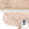Tischdecke Wachstuch Gestreift Beige Robust Wasserabweisend Produktbild-Vorschau 4