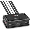 Lindy 42345 Tastatur/Video/Maus (KVM)-Switch Rack-Einbau Produktbild-Vorschau 2