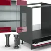 Küchenzeile Vicco Fame-Line Bordeaux Hochglanz/Anthrazit Produktbild-Vorschau 6