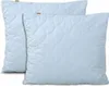 Two light blue quilted pillows are shown side-by-side against a white background. Podgląd zdjęcia produktu