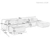 MODFU 4-Sitzer Ecksofa Cord,Modulares Sofa mit Geschwungene Produktbild-Vorschau 7