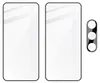 Two screen protectors and a camera lens protector for a smartphone, presented on a white background. Produktbild-Vorschau
