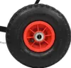A close-up view of a wheel with a red rim and black tire. Náhľad obrázku produktu
