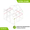 BRAST Gewächshaus Aluminium mit Fundament | 190x190x195cm | Produktbild-Vorschau 9