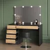 Coiffeuse Livinity Imola Anthracite/chêne doré avec Voir les images du produit 5