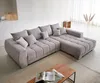 DELIFE Ecksofa Josea 300x220 cm Cord Silbergrau Ottomane Produktbild-Vorschau 4