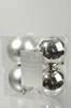 Boules de Noël en plastique 10cm 4 pièces - Argent Voir les images du produit 6
