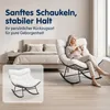 Papasan Schaukelsessel Outdoor mit dickem Kissen & Ottomane Produktbild-Vorschau 10