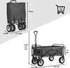 Faziango Bollerwagen faltbar Bis 100kg Tragkraft mit Bremse Produktbild-Vorschau 2