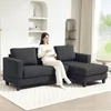 HOMCOM Hoekbank met chaise longue, L-vormig, met Productafbeelding-voorbeeld 2
