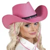 Cowboyhut Wichita – pinker Westernhut mit Kordel für Damen Produktbild-Vorschau 3