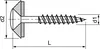 Spenglerschraube 4.5x 60 TX20 Edelstahl A2 mit Dichtscheibe Produktbild-Vorschau 2