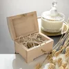 Creative Deco Małe Zamykane Drewniane Pudełko do Dekoracji Podgląd zdjęcia produktu 2