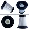 A collage of four images showing a vacuum cleaner filter from different angles. Produktbild-Vorschau