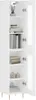 vidaXL Highboard White 34,5x34x180 cm výrobek z odvozeného Náhled obrázku produktu 3