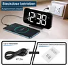 Digitalwecker mit 8-Farben LED, USB & Typ-C Ladeanschluss, Produktbild-Vorschau 9