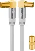 goobay TV Antennenkabel 135 typ 4 x geschirmt 90° weiß 3 m Produktbild-Vorschau 1