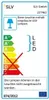An energy efficiency label for a light fixture. Produktbild-Vorschau