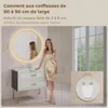S'AFIELINA miroir salle de bain LED 80 cm rond, tactile, Voir les images du produit 2