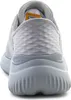 The back view of a gray Skechers shoe. Produktbild-Vorschau