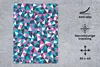 MuchoWow® Mauspad Mousepad Geometrie - Rosa - Blau - Weiß - Produktbild-Vorschau 3