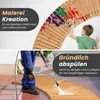 COSTWAY Zahradní chodník dřevěný rolovací, zakřivený Náhled obrázku produktu 5