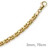 3mm Kette Halskette Königskette aus 585 Gold Gelbgold 70cm Produktbild-Vorschau 2
