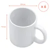 1.06 Tasse à café CLASSIQUE en blanc - env. 310ml / set de Voir les images du produit 2