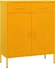 vidaXL Lagerschrank Senfgelb 80x35x101,5 cm Stahl Produktbild-Vorschau 8