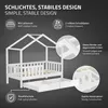 ML-Design Kinderbett Hausbett 70x140 cm Weiß mit 2 Produktbild-Vorschau 3