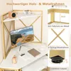 Eckarbeitsplatz mit Regalaufsatz, Eckschreibtisch mit Produktbild-Vorschau 5