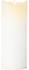 A white LED candle with a flickering flame. Produktbild-Vorschau