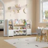 WOLTU Kinderregal Bücherregal aus Holz, Spielzeugregal mit Produktbild-Vorschau 4