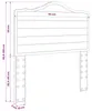 Tête de lit vidaXL en bois composite chêne Sonoma Voir les images du produit 8