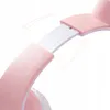 A close-up view of the adjustable headband of pink headphones. Náhľad obrázku produktu