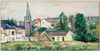 Coloray Küchenrückwand 120x60 Spritzschutz aus Glas - Hof Produktbild-Vorschau 1