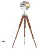 vidaXL Stojacia lampa Tripod z masívneho dreva Mango 165 cm Náhľad obrázku produktu 4