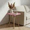 Carenza Home Beistelltisch Rosa 34x45 cm Holzbeine Produktbild-Vorschau 6