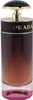 Flakon von „Prada Candy Night“ mit Farbverlauf von Dunkelviolett zu Rosa, runde schwarze Kappe mit goldenem Rand. Produktbild-Vorschau