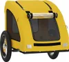 vidaXL Fahrradanhänger Gelb Oxford-Gewebe und Eisen Produktbild-Vorschau 4