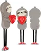 66" Folienballon Airwalker "Faultier JUST FOR YOU" | 172 cm Produktbild-Vorschau 1