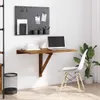 vidaXL Nástěnný skládací stůl Smoked Oak 100x60x56 cm Náhled obrázku produktu 3
